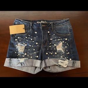 Machine Jean Shorts